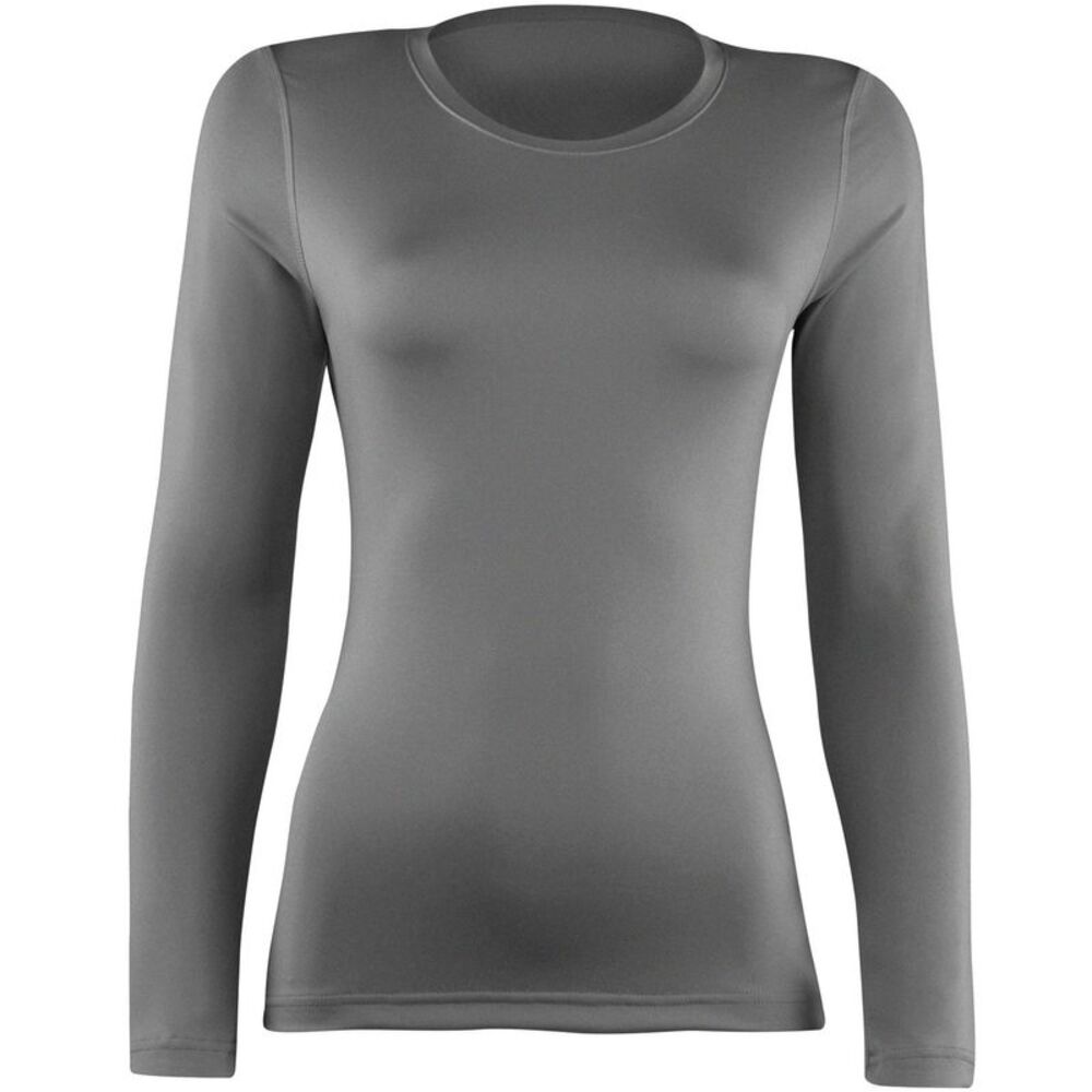 Rhino Womens/Ladies Sports Baselayer Long / Heather Grey